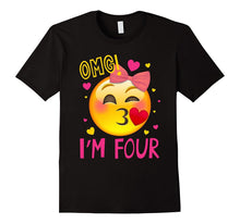 OMG I'm Four T-Shirt 4th of Birthday Girl Born in 2013
