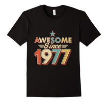 Awesome Since 1977 Vintage T-Shirt 40 Yrs Old 40th Birthday