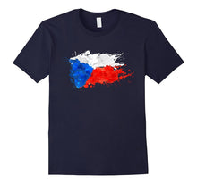 Czech Splash Flag Tourist T-Shirt
