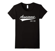 16th Birthday Gift Shirt Awesome Since 2001 16 Year Old Tee
