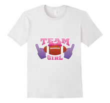 Gender Reveal Football Team Girl Tee Shirt Pink or Blue Love