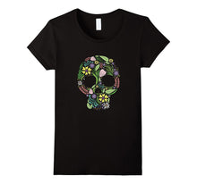 Colorful Flower Skull Bohemian Folk Style Gift T-Shirt