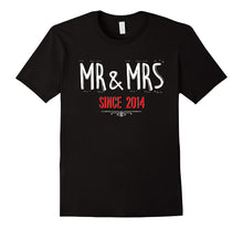 3rd Wedding Anniversary Gift Shirt Mr and Mrs Since 2014