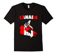 Canada - Canadian Map Flag T-Shirt Gift for Canada Lovers