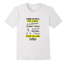 Softball Dad Favorite Softball Player Daughter T-Shirt