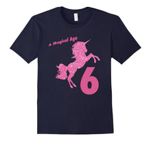 Kids 6th Birthday Unicorn Gift T-Shirt for 6 Year Old Girls