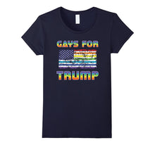 Gays LGBT Flag Design Supports President Donald Trump TShirt