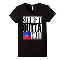 Storecastle Straight Outta Haiti Funny Gift Flag T-Shirt