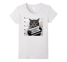 Mugshot T Shirt- Mr Furrypants Kitty Cat Nip Made Me Do It