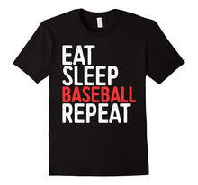 Eat Sleep Baseball Repeat T-Shirt Funny Sport Game Gift