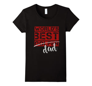 "World's Best Golfer Dad" Father's Day Golf T-Shirt - Dark