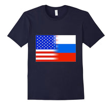 American Russian USA Russia Flag Patriot Immigrant T Shirt