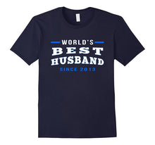 Mens World's Best Husband Since 2013 Anniversary Gift T-Shirt