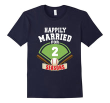 2nd Wedding Anniversary T-Shirt Baseball Couple Gift Shirt