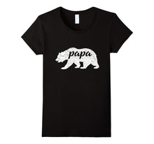 Men's New Vintage Papa Bear T-Shirt Dad Shirt, Camping Bear