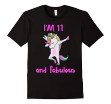 11 and Fabulous Sweet Sixteen Girls Unicorn Dab Dance T Shir
