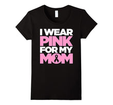Breast Cancer T-Shirt for Kids I Wear Pink for My Mom Ribbon