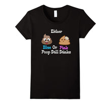 Blue or Pink Poop Still Stink Gender Reveal Parody Funny Tee