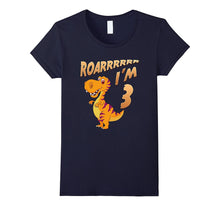 3rd Birthday Dinosaur Gift T-Shirt Roarrrrr I'm 3 Years Old