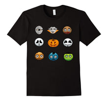 Halloween Emoji Tshirt Funny Pumpkin, Ghost, Skeleton Shirt