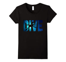 Scuba Diving: Divers Shadow Deep Swim T-Shirt Blue & Black