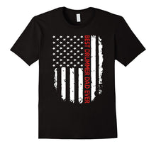 Mens Best DRUMMER DAD Ever American Flag - Father's Day T-Shirt