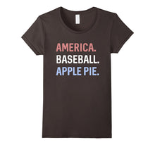 AMERICA. BASEBALL. APPLE PIE. Sport Summer Patriotic T Shirt