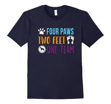 Four Paws Two Feet One Team Funny T-Shirt