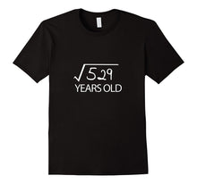 23rd Birthday Gift Shirt 23 Years Old Funny Square Root Tee
