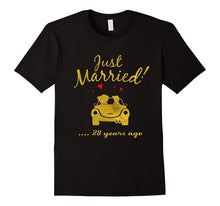 28th Wedding Anniversary T-Shirt Just Married 28 Yrs Ago Tee