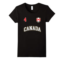 Canada Shirt Number 4 Canadian Team Sports Hockey Soccer