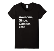 Awesome Since October 2000 Shirt 17th Birthday Gifts TShirt