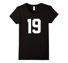 #19 Team Sports Jersey Number Front & Back Player / Fan Tee