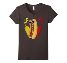 Hot Dog Ketchup & Mustard Sunglasses T-Shirt