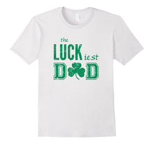 St Patricks Day Lucky Dad Distressed T-Shirt