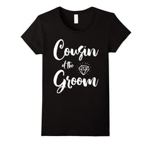 Bridal Party T-Shirts Cousin of the Groom Purple Diamond