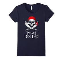 Pirate Dog Dad Family Jolly Roger Skull T-Shirt