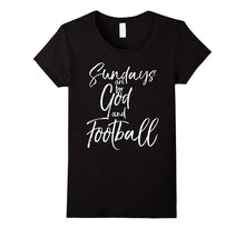 Sundays Are for God and Football Vintage Christian Tee Shirt