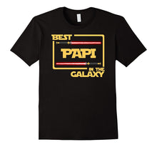 Mens Best Papi in the Galaxy Father's Day Gift T-Shirt