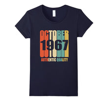 Retro October 1967 T-Shirt 50 Yrs Old Bday 50th Birthday Tee