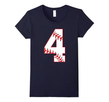 Cute Fourth Birthday Party 4th Baseball T-Shirt Born 2013