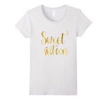 16th Birthday Shirt Gift Gold Milestone Sweet Sixteen 16