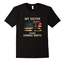 Army My Sister Wears Combat Boots Proud Brother T-Shirt