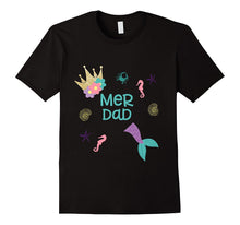 Merdad Shirt Men Mer Dad Mermaid Tee