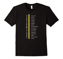 Mens Beard Length Growth Chart Ruler T-Shirt for Men