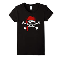 Jolly Roger Pirate T-Shirt, Skull Crossbones Halloween Shirt