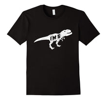 5th Birthday Dinosaur Shirt Age 5 for Boy Child