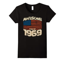 Awesome Since 1969 American Flag 48th Birthday 48 Years Old