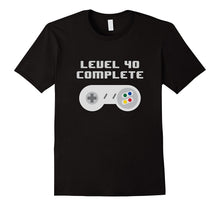 Level 40 Complete Retro Video Games 40th Birthday Fun TShirt