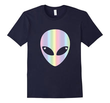 Alien Head T Shirt-Holographic Glow Effect